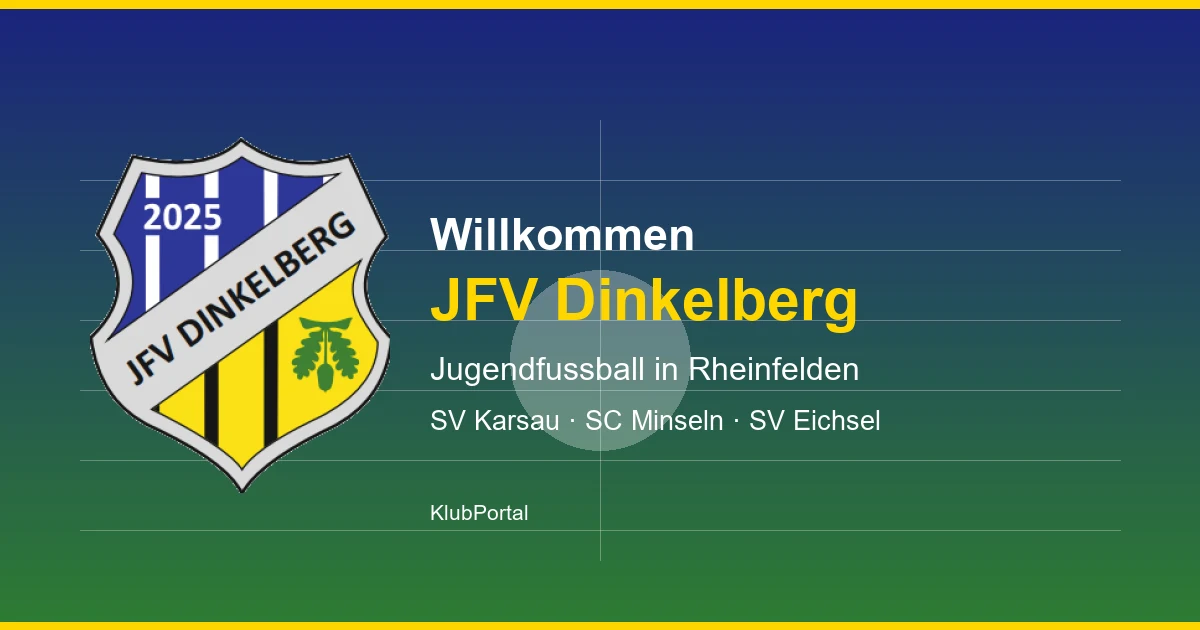 Welcome, JFV Dinkelberg: shared youth development in the Dinkelberg region